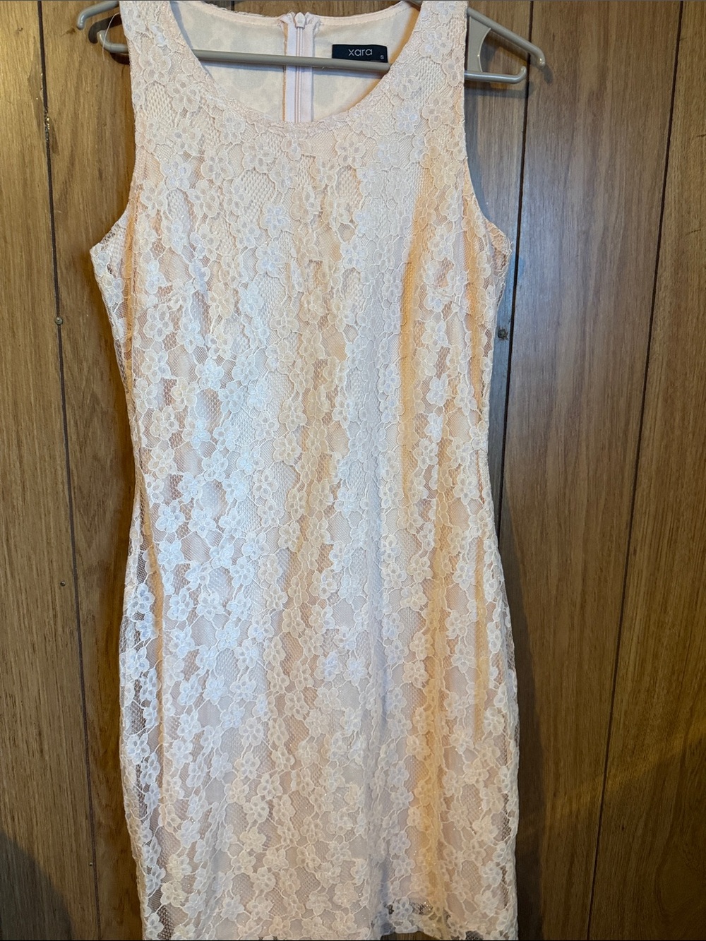 Xara Women's Blush Lace Sheath Dress